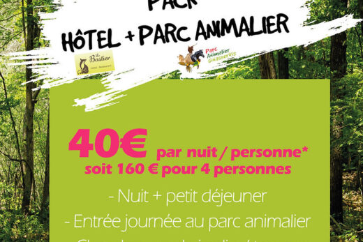 Pack hôtel &#8211; Parc Animalier